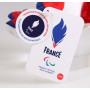 Coq Porte-Clés - Equipe de France Paralympique - Peluche Officielle Sous Licence - 10 cm assis