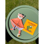 "Bamboo" Fox Square Cuddly Toy - 24 cm on card