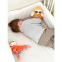 "Bamboo" Fox Square Cuddly Toy - 24 cm on card