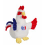 Blue, white and red rooster FFF - 25 cm