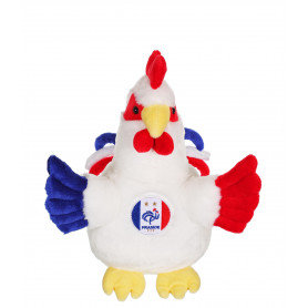 Blue, white and red rooster FFF - 25 cm