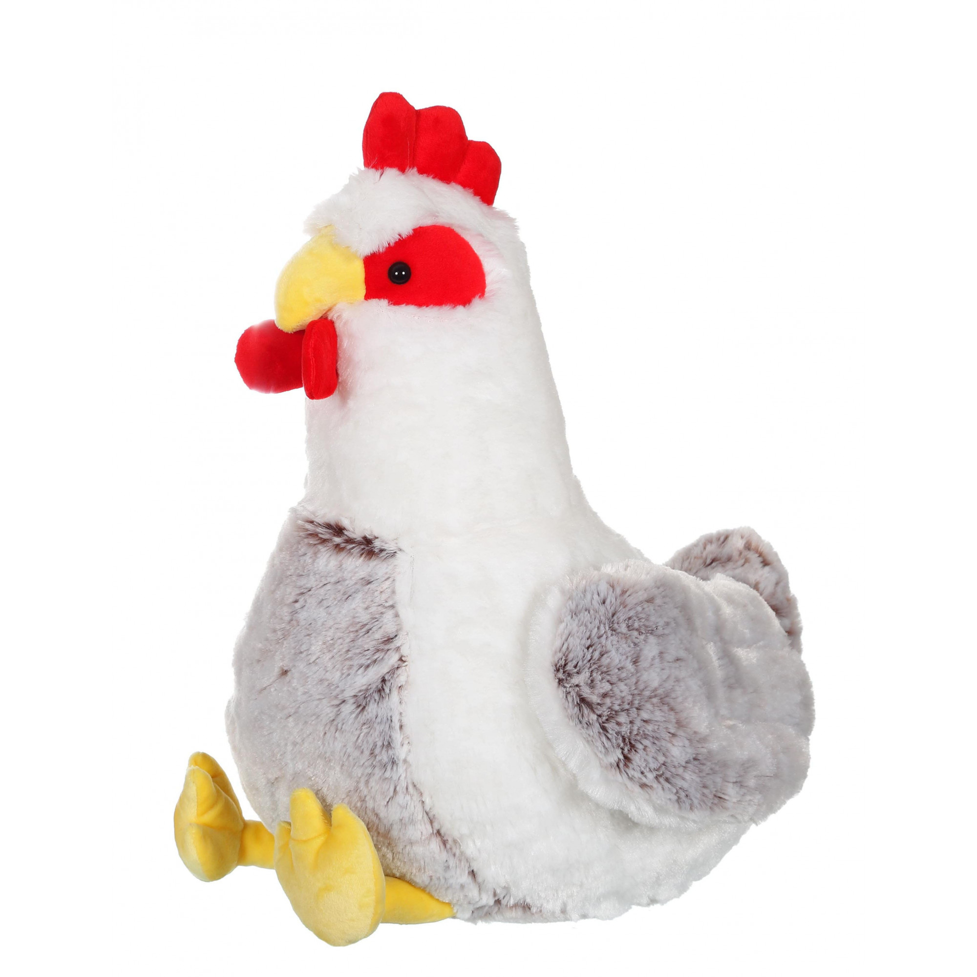Peluche poule IKEA poulette blanche vintage 35 cm