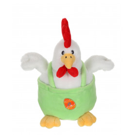 Les cocottes rigolotes sonores - poule verte - 15 cm