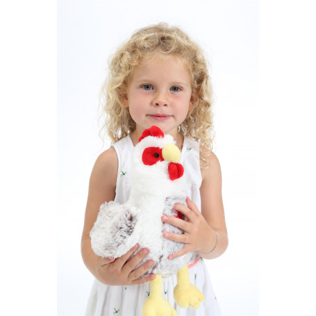 Peluche Poule rousse • Living Nature AN378 • Cadeaux pour enfants