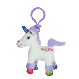 Licorne Lica Bella porte-clés violet - 10 cm