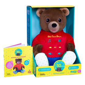 Petit Ours Brun Peluche Interactive, Chansons, Comptines et Conteuse d’Histoires – Édition Spéciale Anniversaire 50 ans - 28 cm