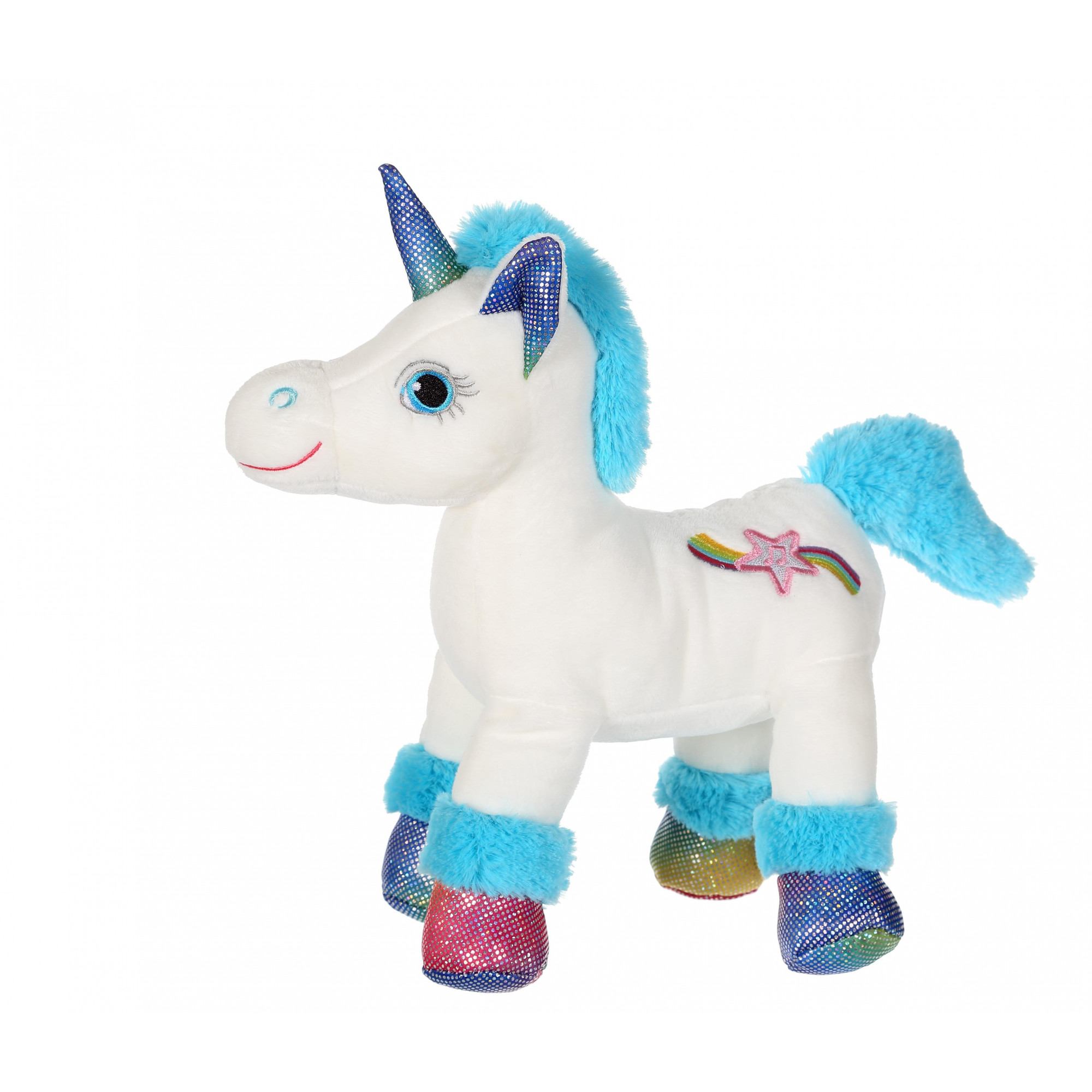 Licorne Lica Bella Sparkle blanche et bleue - 22 cm